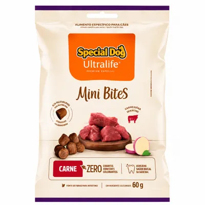 Special Dog Ultralife Bifinho Carne míni bits 60g 