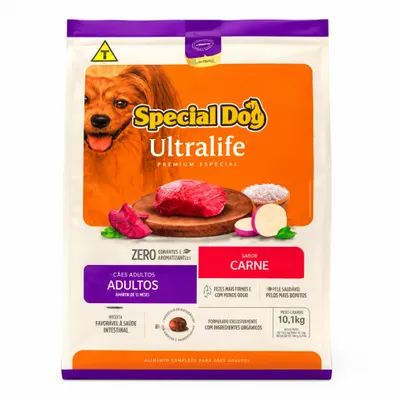 Special dog ultralife cães Raças pequenas Carne 10kg 