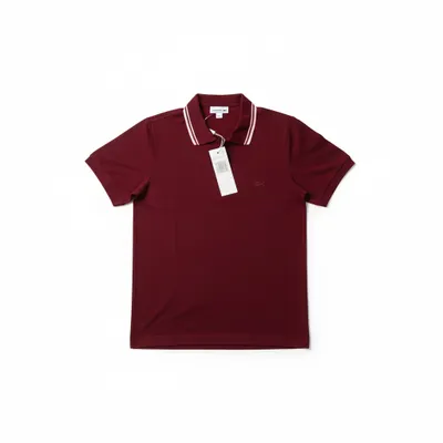 Polo LACOSTE Paris c/ ZIPER  regular em Piqué
