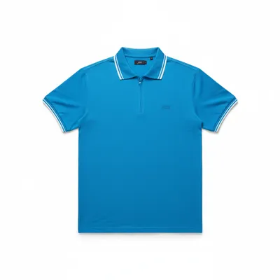 Polo LACOSTE Paris c/ ZIPER  regular em Piqué