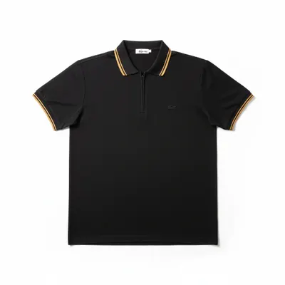 Polo LACOSTE Paris c/ ZIPER  regular em Piqué