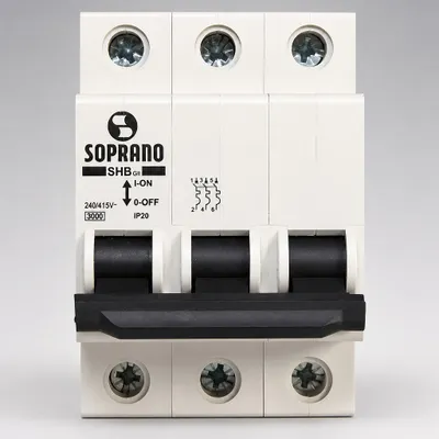 Disjuntor 3 Pólos SHB III 63A soprano