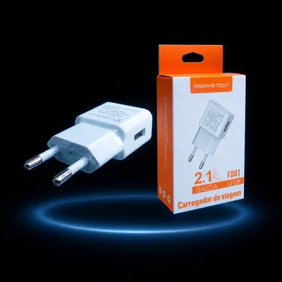 Fonte de Carregar Celular/Aparelhos hmaston p/Tomada 2.1A Usb Bivolt F001