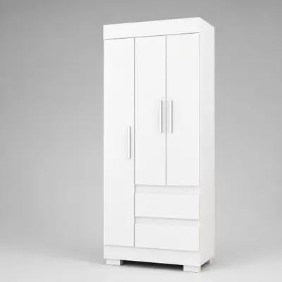 Guarda-Roupa Classic 0,75m com 3 Portas
