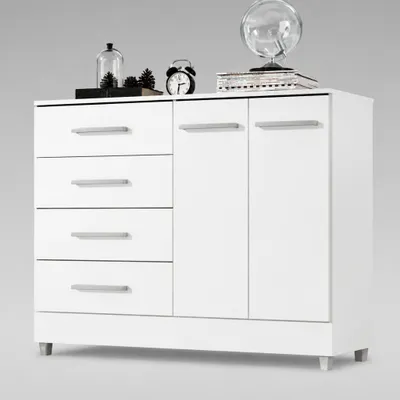 Cômoda Sapateira Classic 1,10m – Organização e Elegância para o seu Quarto