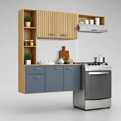 Cozinha Compacta Classic 1,63m – Organização e Elegância para a sua Cozinha