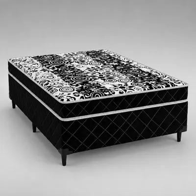 Cama Box Conjugada Ortobom Success Premium | Solteiro e Casal – Espuma 10cm Altíssima Qualidade
