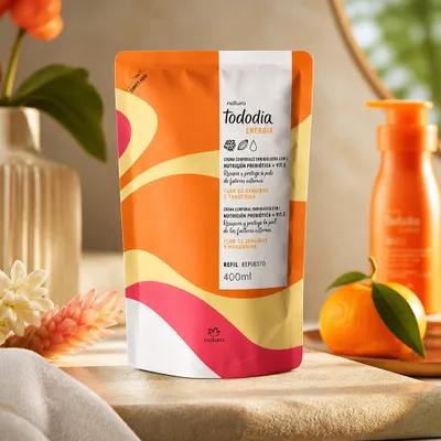 Refil Creme Energizante Corporal 2 em 1 Tododia Energia