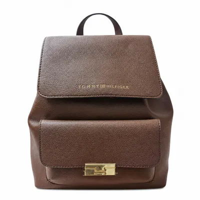 Mochila Tommy Hilfiguer Média Caramelo