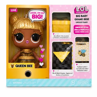 Boneca Lol Big Baby Queen Bee 