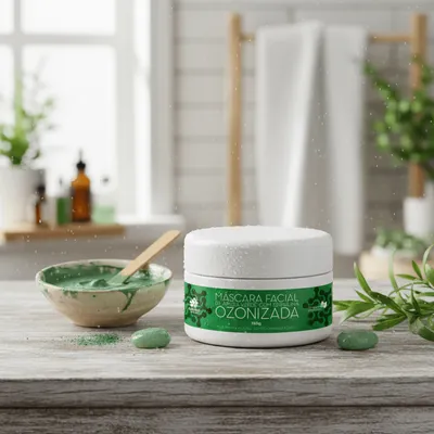 Máscara de argila verde com espirulina 