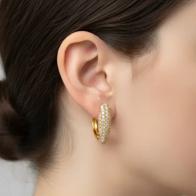 Brinco argola dourado