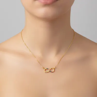 Colar Infinito Ouro Cravejado