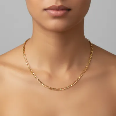 Colar Corrente Folheada Ouro 