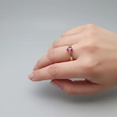 Anel Pedra Rosa Joyara N⁰19