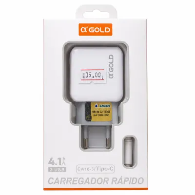 Carregador Rápido USB-C