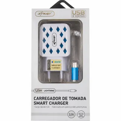 Carregador de Tomada USB 2 Portas