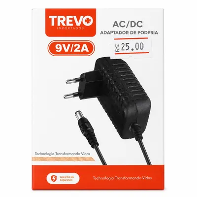 Adaptador de Tomada 9V/2A