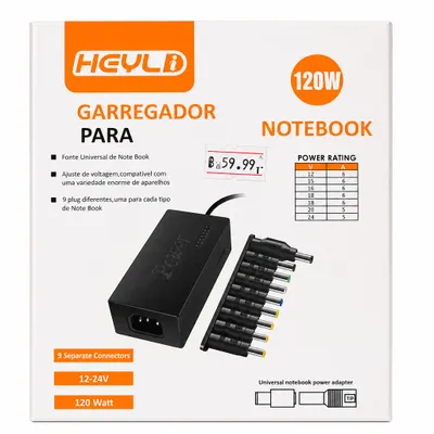 Adaptador Universal Notebook 120W