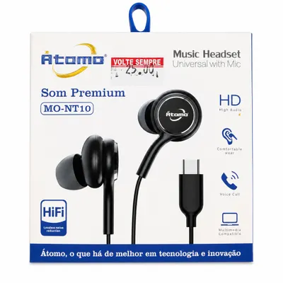Fones de Ouvido Htomo MO-NT10