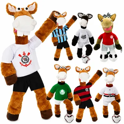 Pelúcias cavalinhos futebol 