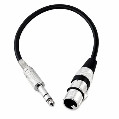 Cabo de Áudio Balanceado Mancini XLR Fêmea x P10 TRS Macho (22 AWG) 1 Metro