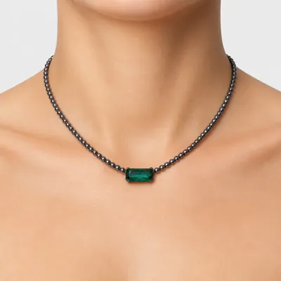 Colar CK Mimmo Zircônia Esmeralda