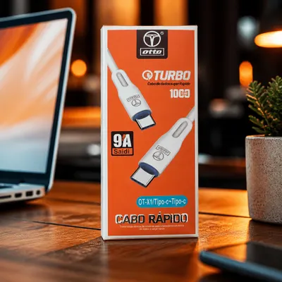 Cabo USB Tipo-C 1 Metro – Carregamento Rápido 4.8A
