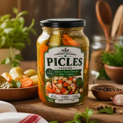 Conserva artesanal Picles Caseiro