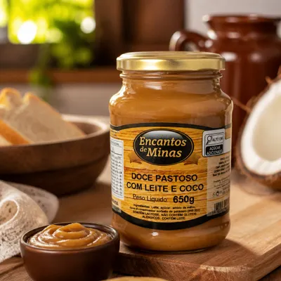 Doce Pastoso de Leite com Coco