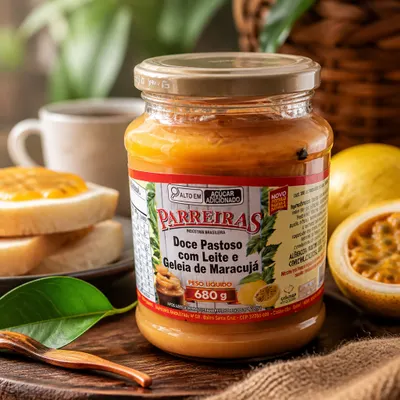 Doce Pastoso com Leite o maracujá