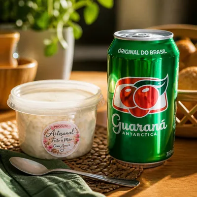 Bolo de limão com guaraná