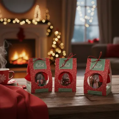 Bolinha de natal com foto