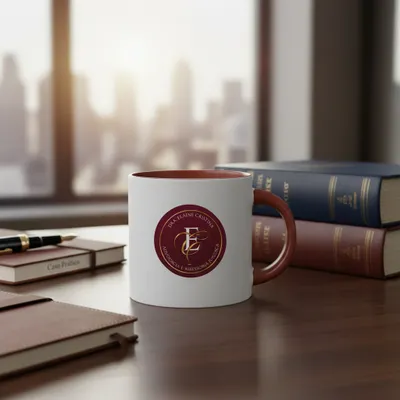 Caneca com alça e interior colorida Personalizada