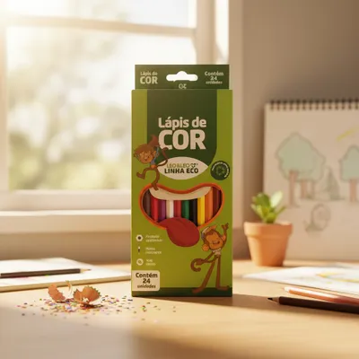 Lápis de Cor 24 Cores 