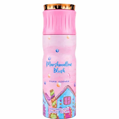 Perfume Corporal em Spray Aerosol Marshmallow Blush - Paris Corner 200 ml