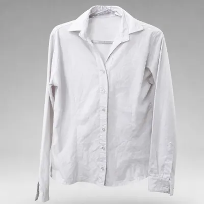 Camisa Social Branca Lisa tamanho P