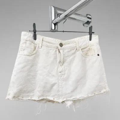 Shorts jeans tamanho 42 off-white riachuelo 