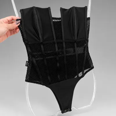 Body Preto estiloso tamanho M 