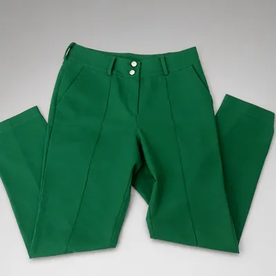 Calça verde feminina veste 42 