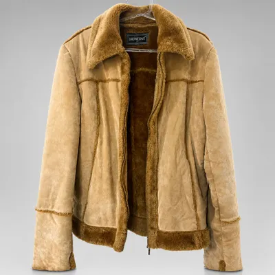 Casaco suede veste XL