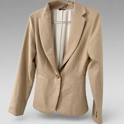 Blazer bege alfaiataria tamanho 36