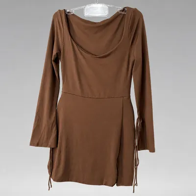 Vestido marrom tamanho M SHEIN 
