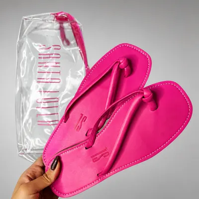 Sandália Santa Lola pink tamanho 37 acompanha a bolsinha 