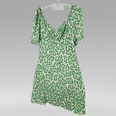 Vestido verde floral tamanho M 