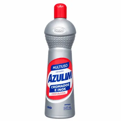 Limpador Multiuso Azulim 500ml - Cromado e Inox (Com Álcool)