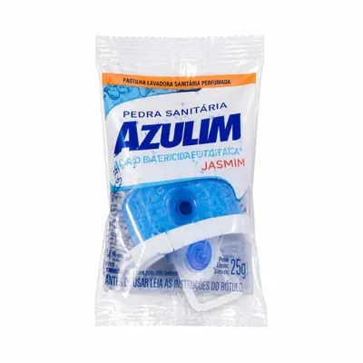 Pedra Sanitária Azulim 25g - Jasmim (Ação Bacteriostática)