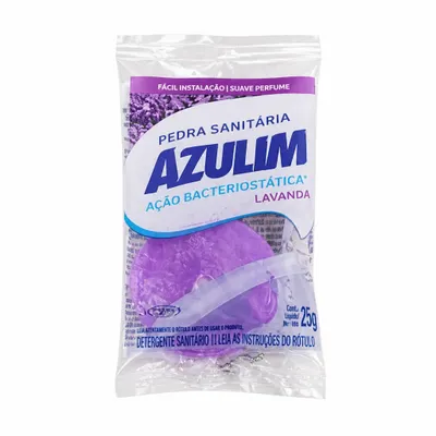 Pedra Sanitária Azulim 25g - Lavanda (Ação Bacteriostática)