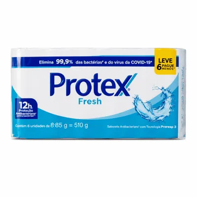 Kit Sabonete Antibacteriano Protex  85g Fresh – 6 Unidades