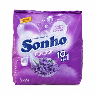 Sabão em pó 800g Sonho - Lavanda